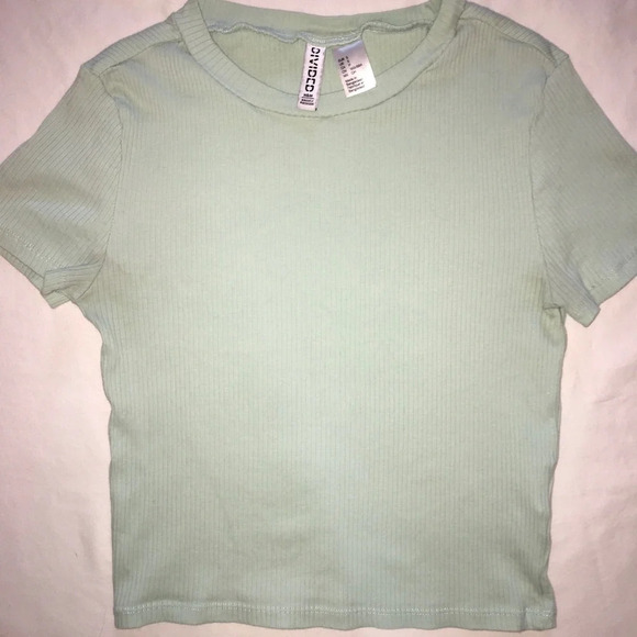Mint ribbed  baby tee - Picture 1 of 1